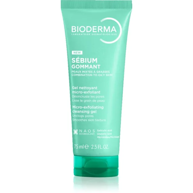 Bioderma Sébium Peelingový Gel čisticí peeling pro mastnou a smíšenou pleť 75 ml