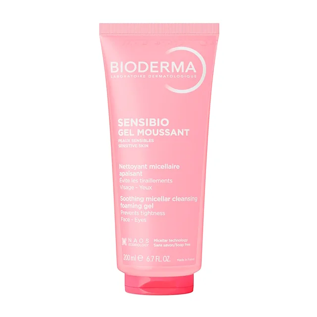 BIODERMA Sensibio gel moussant čistící gel pro citlivou pleť 200 ml