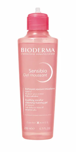 Bioderma Sensibio Gel moussant – zklidňující čisticí pěnivý gel 200 ml (poškozený aplikátor)