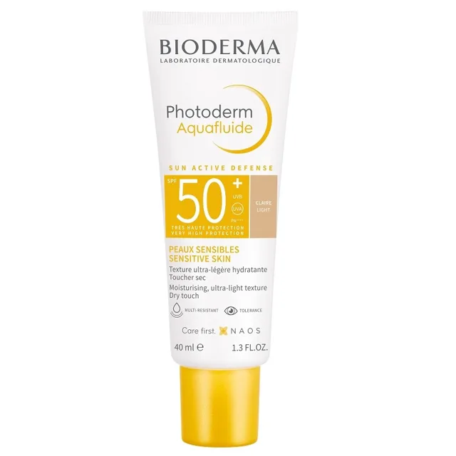 Bioderma Tónovaný krém na opalování SPF 50+ Photoderm Aquafluide 40 ml Light