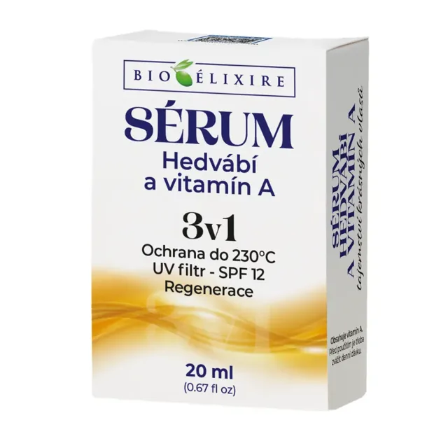 Bioélixire Sérum na vlasy Hedvábí a vitamín A 20 ml