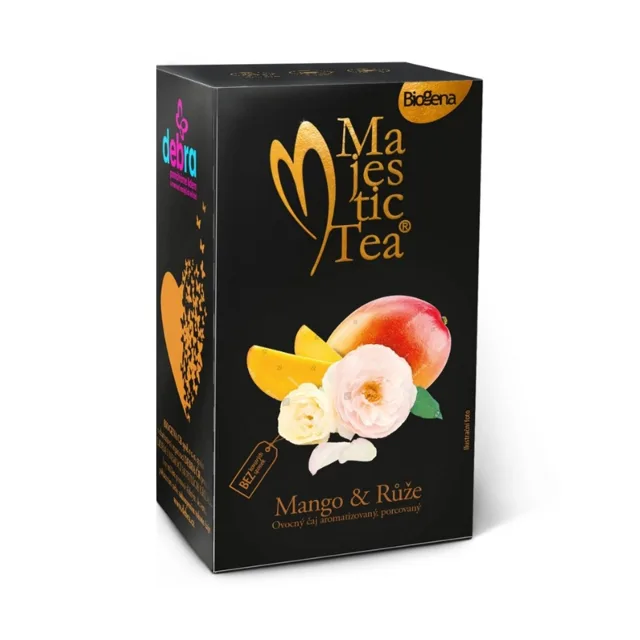 Biogena Majestic Tea Mango & Růže porcovaný čaj 20x2,5 g