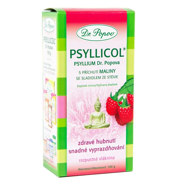 Biogena Psyllium s příchutí maliny 100 g