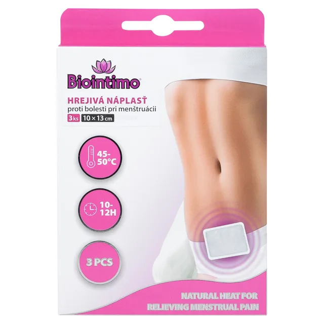 Biointimo Náplasti proti menstruačním bolestem 3 ks