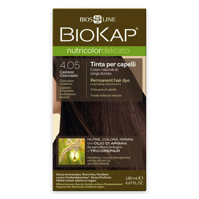 BIOKAP Barva na vlasy 4.05 Kaštan-čokoláda 140 ml