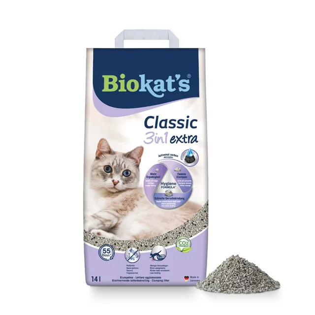 Biokat's Classic 3in1 Extra stelivo pro kočky - 14 l