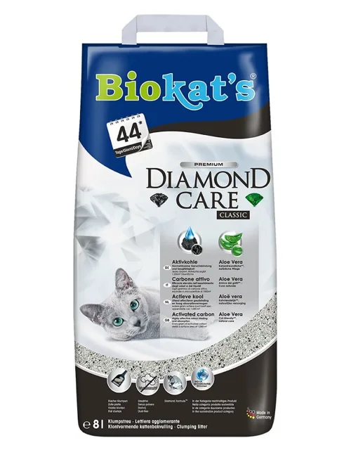 BIOKAT'S Diamond Care Classic 8 l bentonitové stelivo