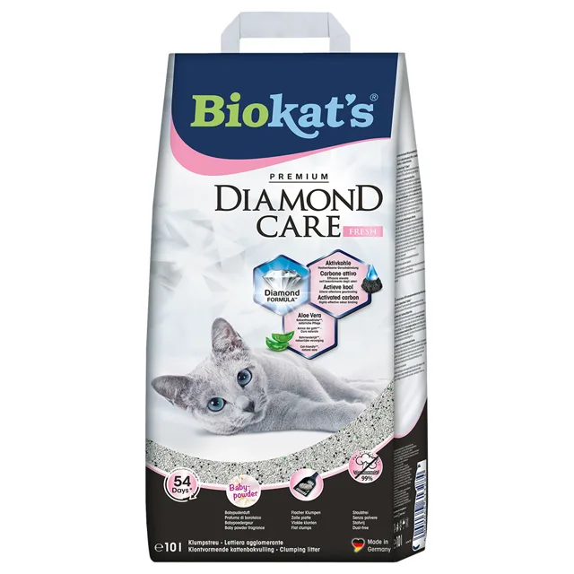 Biokat´s DIAMOND CARE Fresh podestýlka pro kočky - Výhodné balení 2 x 10 l