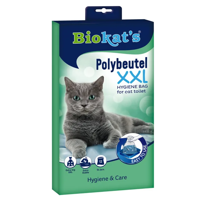 Biokat's jednorázové polyetylenové sáčky na kočičí toalety - 12 ks