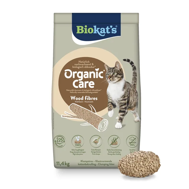 Biokat’s Organic Care dřevěná vlákna - 30 l (cca 11,4 kg)