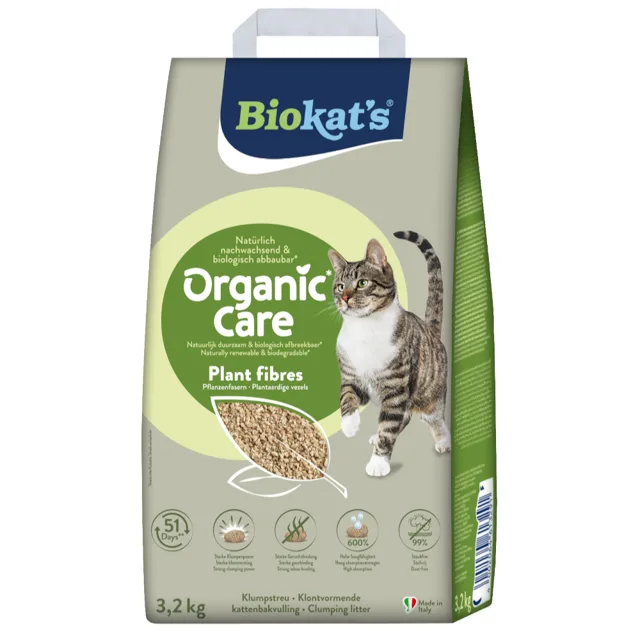 Biokat's Organic Care stelivo z rostlinných vláken  - 30 litrů (cca 12 kg)