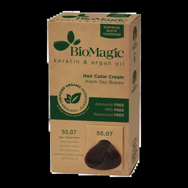 BioMagic Barva na vlasy Color Cream 55.07 Intense Chocolate Brown