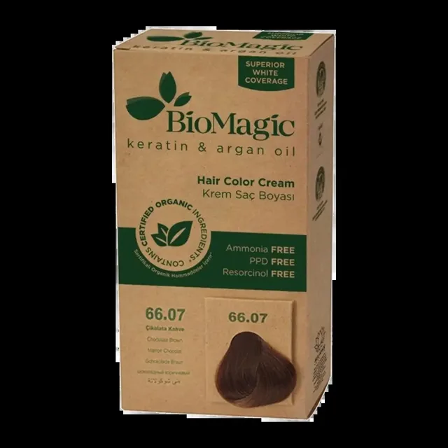 BioMagic Barva na vlasy Color Cream 66.07 Chocolate Brown