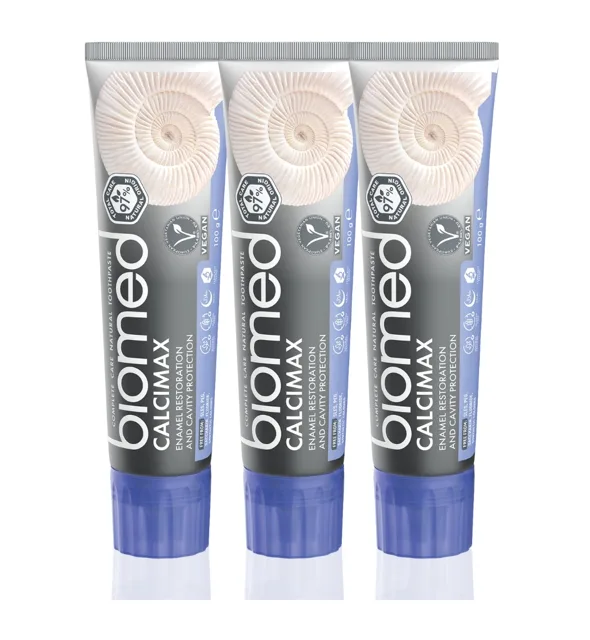 BIOMED Calcimax s mořskými řasami zubní pasta 3x100 g