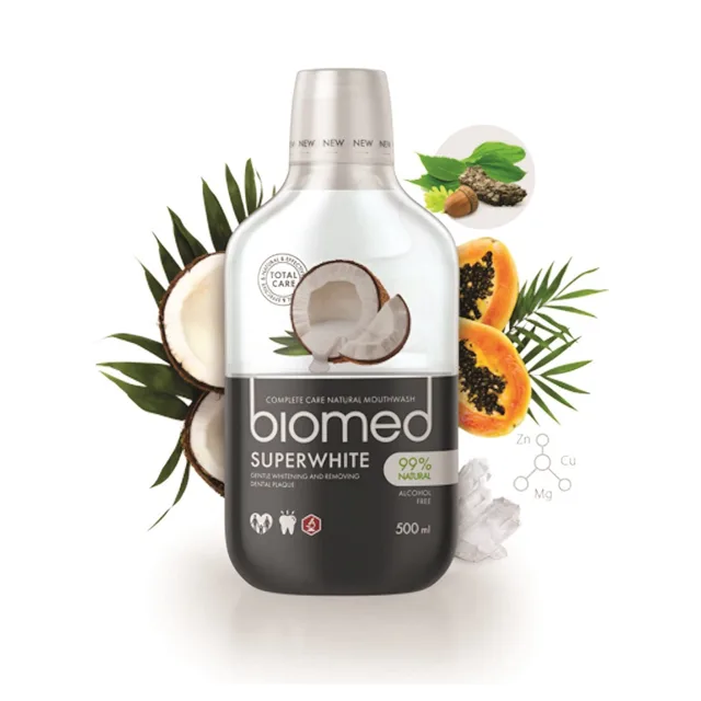 Biomed Superwhite ústní Voda Bio 500ml