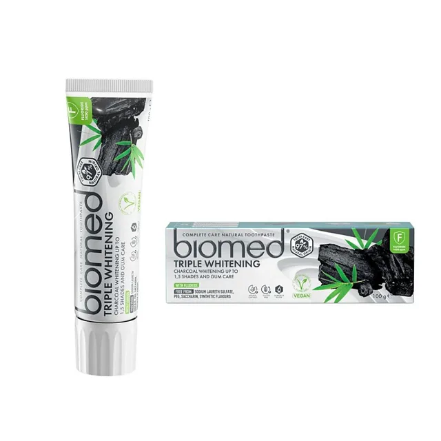 BIOMED Triple whitening přírodní zubní pasta 100 g