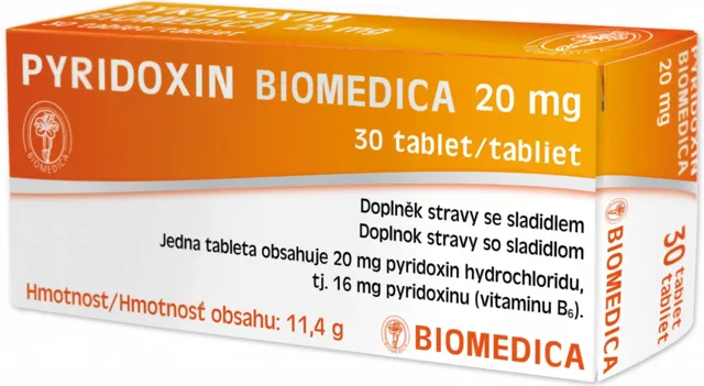 Biomedica Pyridoxin 20 mg 30 tablet