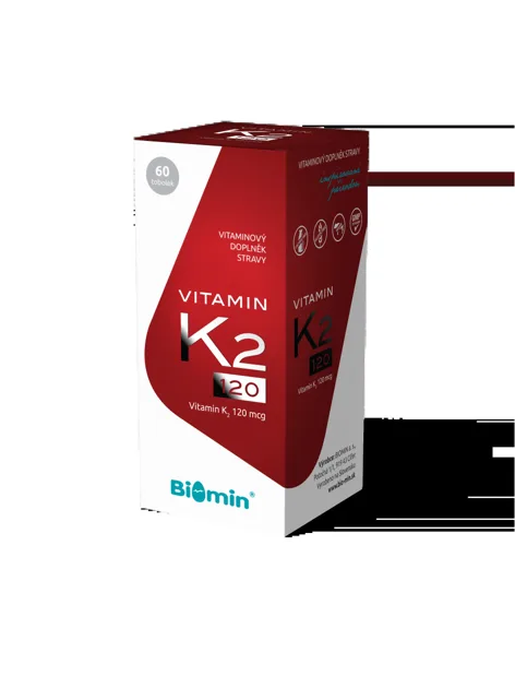 Biomin Vitamín K2 120 mcg 60 tobolek