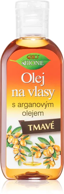 Bione Cosmetics Arganový olej pro tmavé odstíny vlasů, 80 ml, krabička/obal mohou být poškozeny.