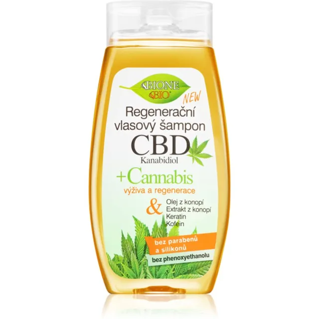 Bione Cosmetics Cannabis CBD regenerační šampon s CBD 260 ml