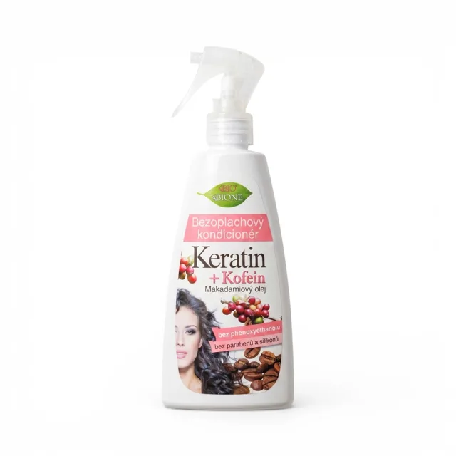 Bione Cosmetics Keratin & Kofein – kondicionér bez oplachování, 260ml