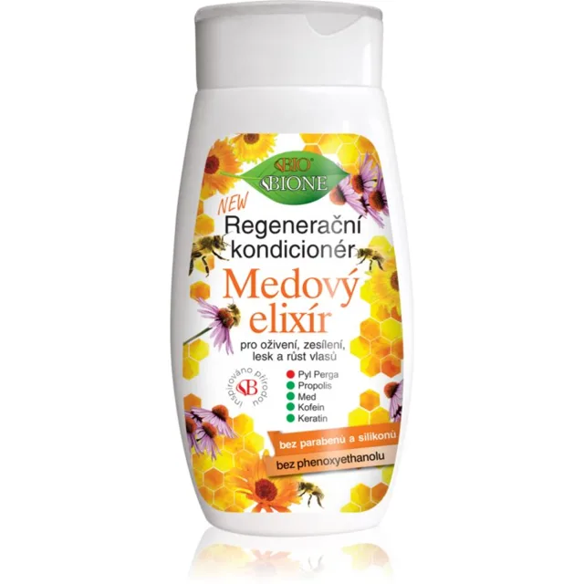 Bione Cosmetics Medový Elixír regenerační kondicionér na vlasy 260 ml