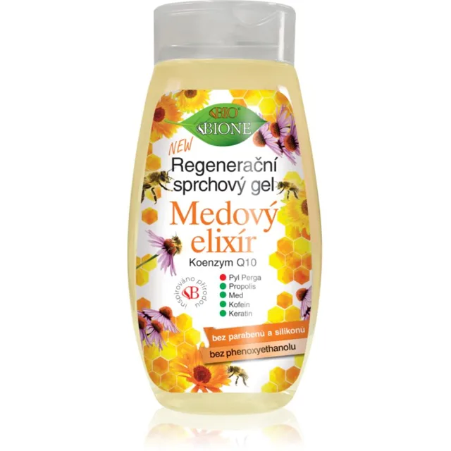 Bione Cosmetics Medový Elixír regenerační sprchový gel 260 ml