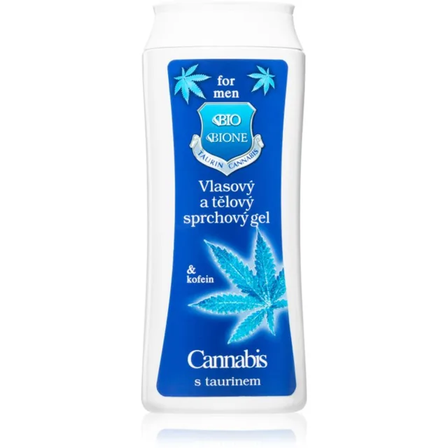 Bione Cosmetics Pro Muže Cannabis + Taurine sprchový gel na tělo a vlasy 200 ml