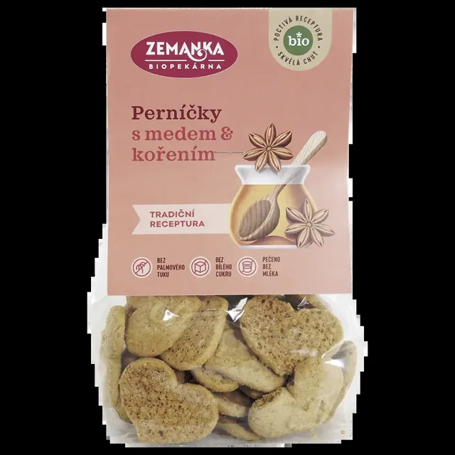 Biopekárna Zemanka Medové bio perníčky 100 g