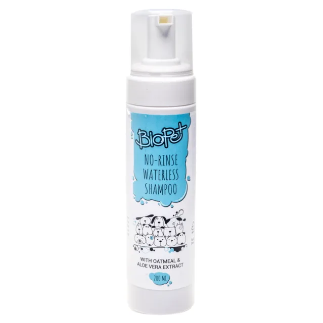 BIOPET Bezoplachový šampon/pěna pro zvířata 200 ml