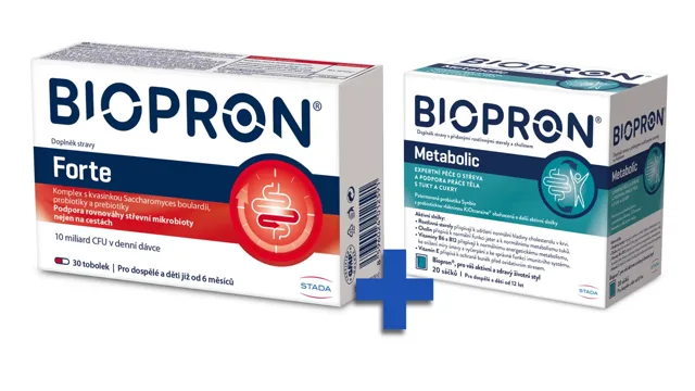 Biopron Forte 30 tobolek + Biopron Metabolic 20 sáčků