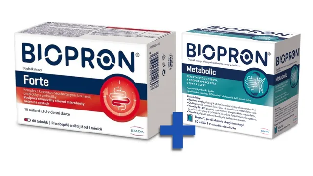 Biopron forte 60 tobolek + Biopron Metabolic 20 sáčků
