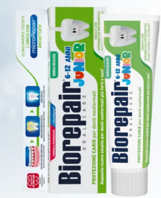 Biorepair Junior mátová pro děti bez fluoridů 75 ml