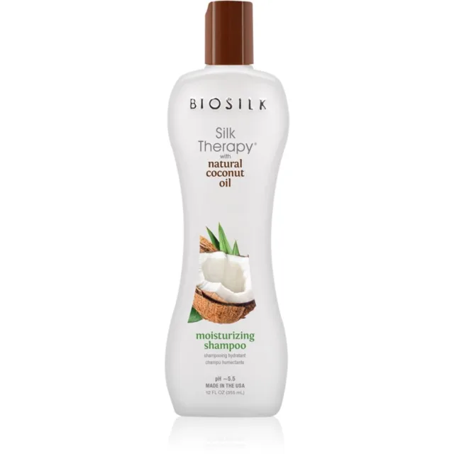 Biosilk Silk Therapy Natural Coconut Oil hydratační šampon s kokosovým olejem 355 ml