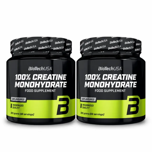 BioTech USA 100% Creatine Monohydrate 2 × 300 g