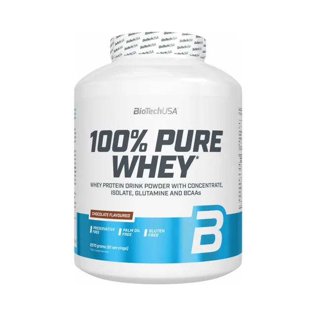 BioTech USA 100% Pure Whey 2000g - karamel, kapučíno