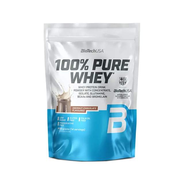 BioTech USA 100% Pure Whey 400 g kokos-čokoláda