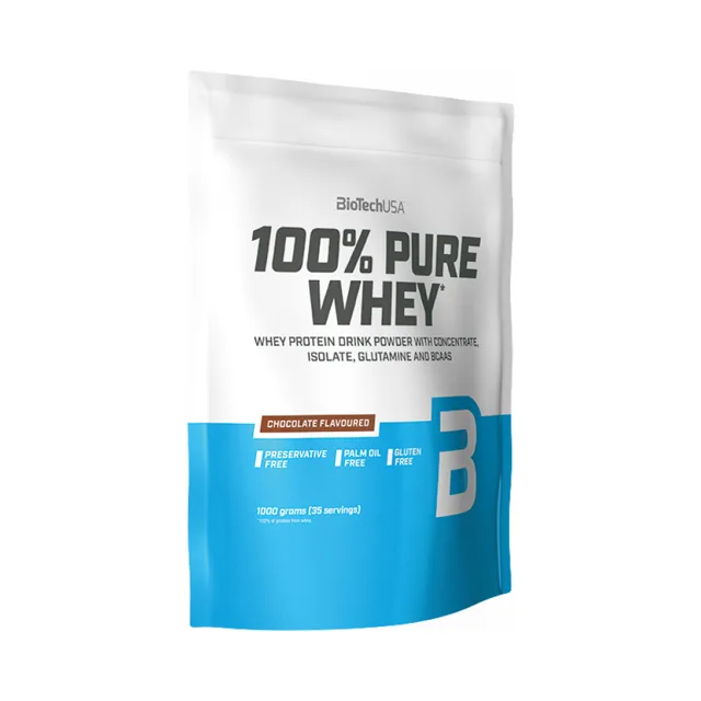BioTech USA 100% Pure Whey 900g - čokoláda, arašídové máslo