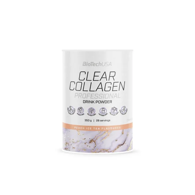 BioTech USA Clear Collagen Professional 350 g broskvový ledový čaj