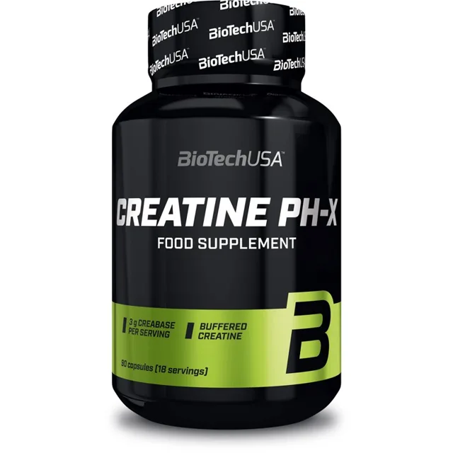 BioTechUSA Creatine pH-X kapsle pro sportovce 90 cps