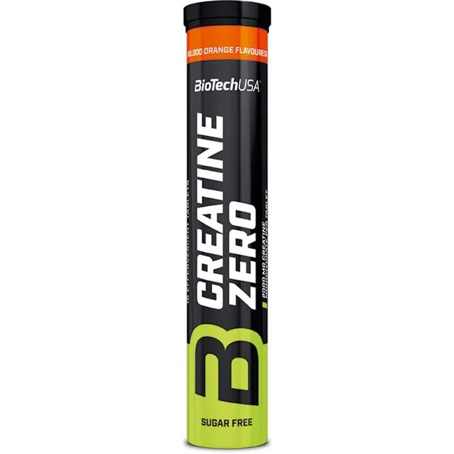 BioTechUSA Creatine Zero podpora sportovního výkonu příchuť Blood Orange 18 tbl