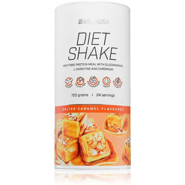 BioTechUSA Diet Shake prášek na přípravu nápoje s proteinem příchuť Salted Caramel 720 g