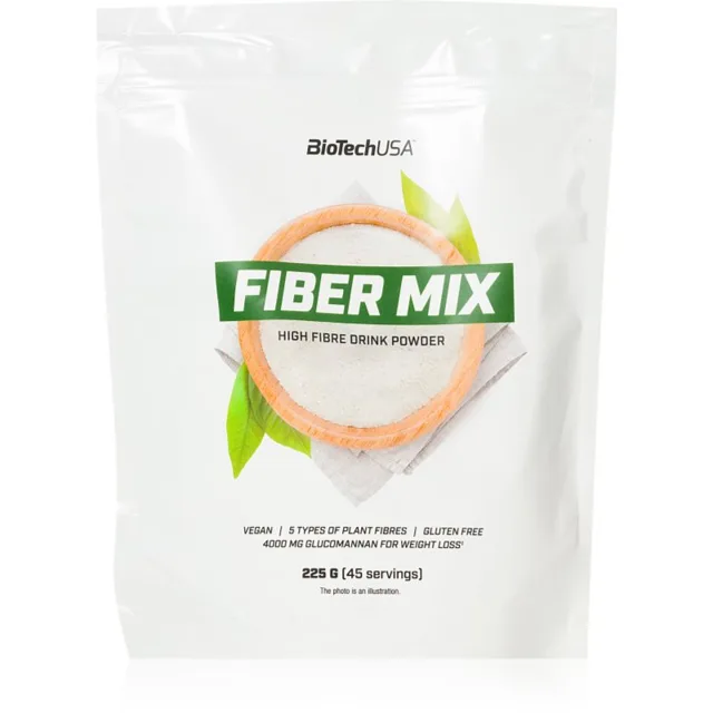 BioTechUSA Fiber Mix prášek na přípravu nápoje s obsahem vlákniny 225 g