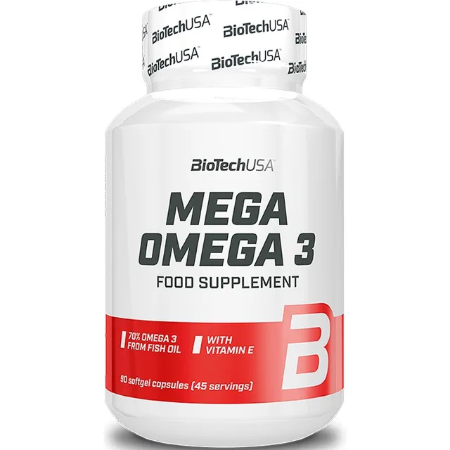 BioTechUSA Mega Omega 3 podpora správného fungování organismu 90 cps