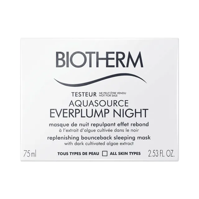 Biotherm Aquasource pleťová maska Everplump Night pro ženy 75ml TESTER