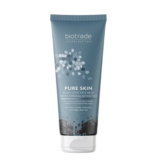 Biotrade Pure Skin Detoxikační čisticí gel s aktivním uhlím 200 ml