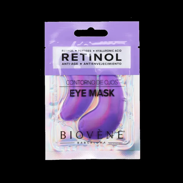 BIOVÉNE Retinol polštářky pod oči proti stárnutí s retinolem a peptidy 1 pár