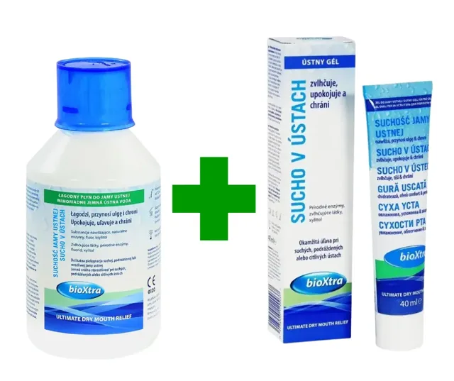 BioXtra ústní voda ultra jemná 250ml + BioXtra ústní gel 40ml