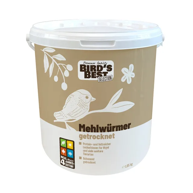 Bird's Best sušené moučné červy  - 1,65 kg