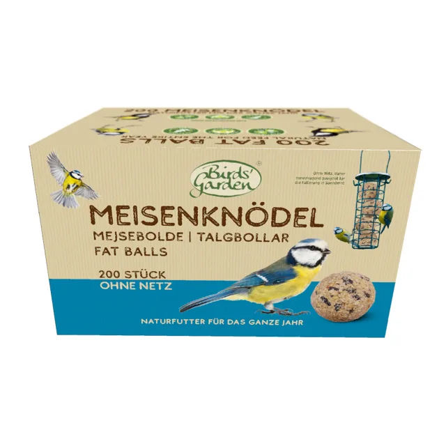Bird's Best Tuková koule bez síťky - 200 kusů